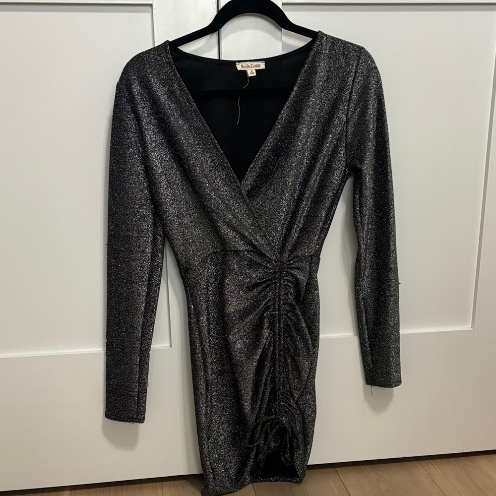 Rolla Coster Glittering Black Long Sleeve Dress